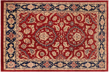 handmade Traditional Kafkaz Chobi Ziegler Red Blue Hand Knotted RECTANGLE 100% WOOL area rug 11 x 14